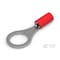 Te Connectivity Ring Terminal, 3/8 in Stud Size, 16 AWG, 600 V, Vinyl Insulated, Red 34152 - alternate 1